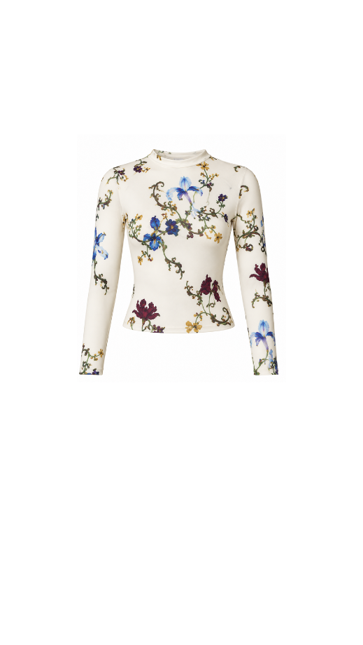White Iris Medusa Top