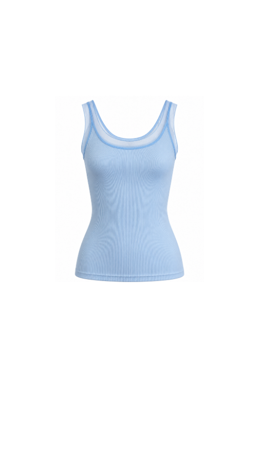 Sky Blue Nebula Top