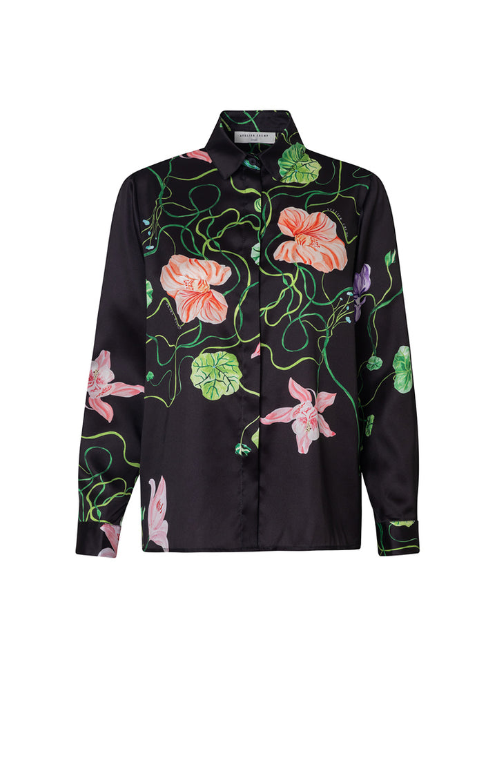 Black Flora Classic Shirt