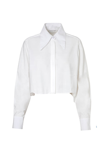 Camisa Triton Crop Blanco