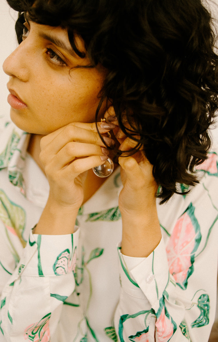Camisa Clásica Jardín Marfil
