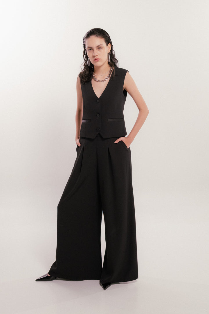 Chaleco Tuxedo Negro