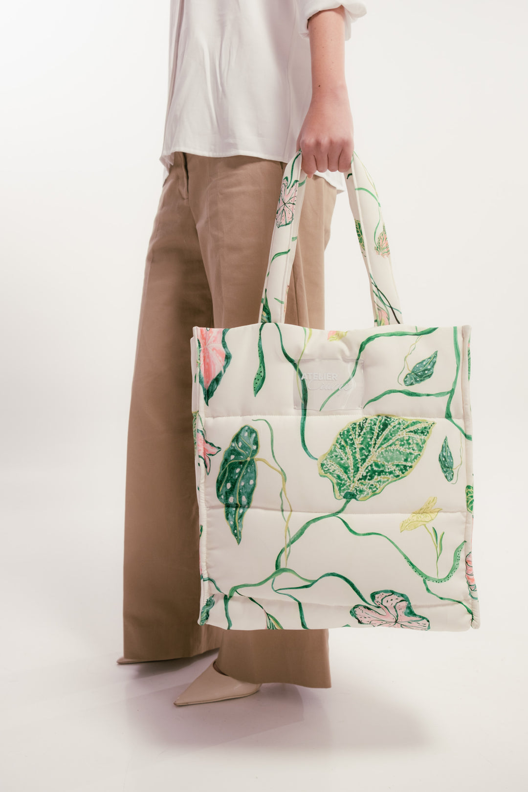 Cartera Jardín Blanco