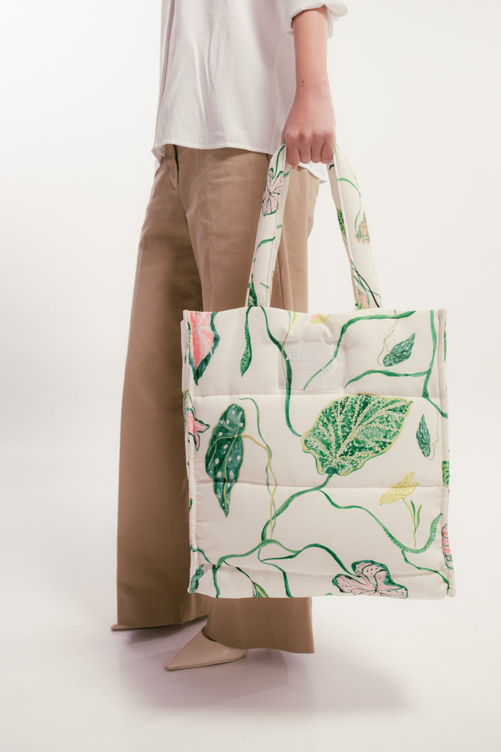 Cartera Jardín Blanco
