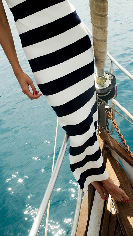 VESTIDO HORIZONTE RAYAS NAVY