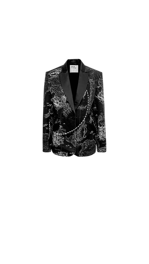 Nomadas Del Viento Black Blazer